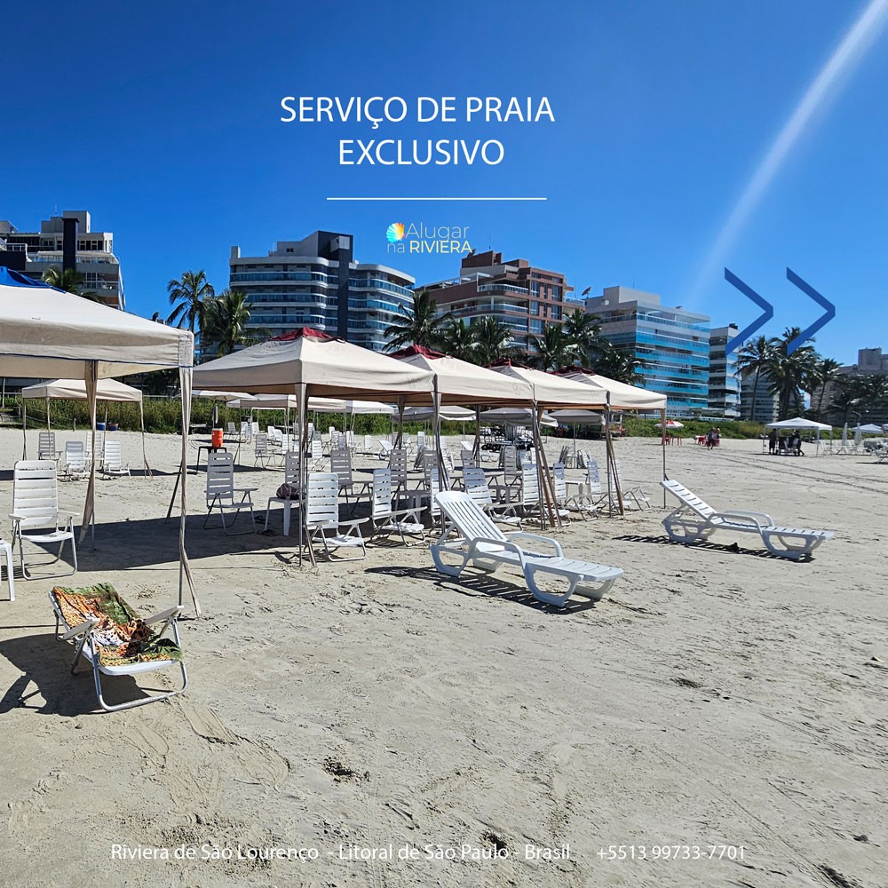 A PRAIA Aluguel temporada na Riviera de São Lourençi