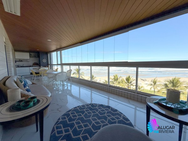Pé na Areia Frente ao Mar apartamento para aluguel na Riviera