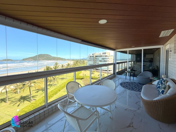 Pé na Areia Frente ao Mar apartamento para aluguel na Riviera