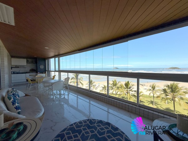Pé na Areia Frente ao Mar apartamento para aluguel na Riviera