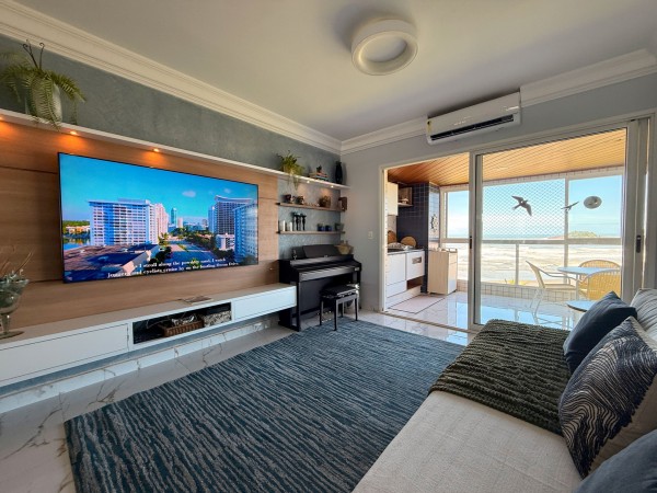 Pé na Areia Frente ao Mar apartamento para aluguel na Riviera